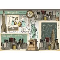 DFS165 - Hartie de orez Stamperia 48x33 cm - New York