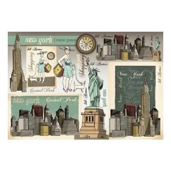 DFS165 - Hartie de orez Stamperia 48x33 cm - New York