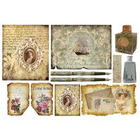 DFS201 - Hartie de orez Stamperia 48x33 cm Love letters