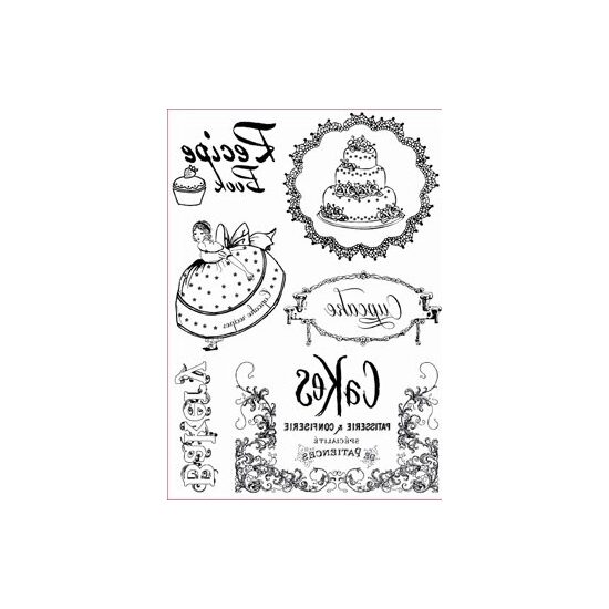 DFTR003 - Hartie transfer A4 - 2 buc/set - cake&coffee - Stamperia