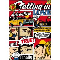 DFG407 - Hartie decoupage 80 gr, 50 x 70 - red comics