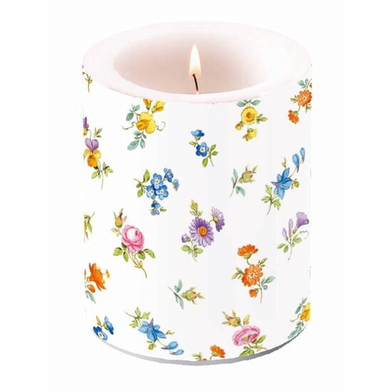 Lumanare 9.5 x 12 cm - Flori - Ambiente