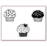 Stampila silicon - Stamperia -WTK024 Cup cake- 5x7cm
