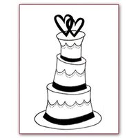 Stampila silicon - Stamperia -WTK025 Wedding Cake-5x7cm