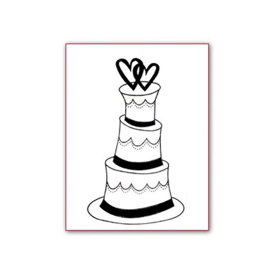 Stampila silicon - Stamperia -WTK025 Wedding Cake-5x7cm