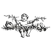 Stampila silicon - Stamperia -WTK054 Angel on branch-5x7cm