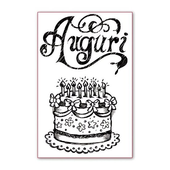 Stampile silicon - Stamperia -WTK031 Cake and wishes-7x11cm