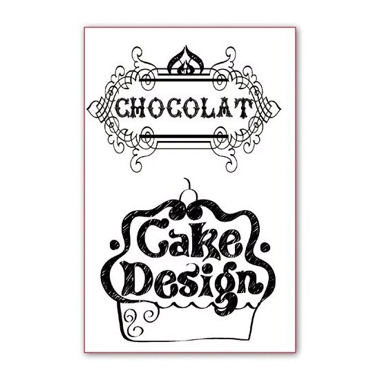 Stampile silicon - Stamperia -WTK032 Cake design-7x11cm