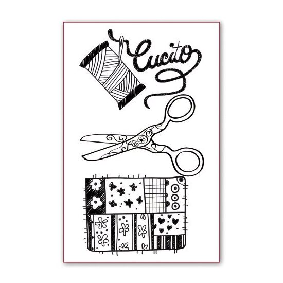 Stampile silicon - Stamperia -WTK033 Creative sawing-7x11cm