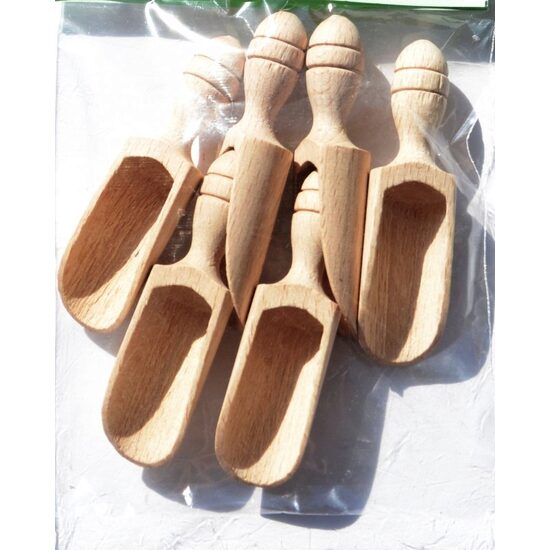 10076 Set 6 lingurite condimente din lemn,1.8x6.5cm - Pentart