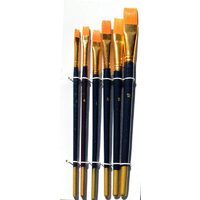 Set 6 pensule sintetice late - Pentart