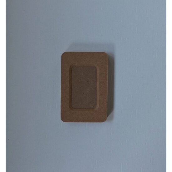 KF276 - Blat MDF dreptunghiular, cu rama - 8x12 cm - STAMP.