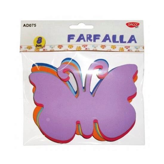 AD075 - Set 8 forme fluture din spuma 15x10.6x0.2 cm