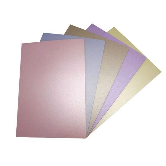 CARD-PAST-A3 Set 20 coli perlate PASTELS A3, 300 gr/mp - Crafters Companion