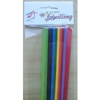 Hartie quilling 30 cm -1 cm- 300 fasii 10 culori TARI