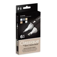 SPECN-CS6-ESS - Set 6 markere ESSENTIALS Classique Spectrum Noir - Crafters Companion
