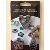 CE907 - 439419 - Set 3 x 5 piese cuttere pt plastilina - CERNIT