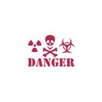 KSD227 - Sablon 20x15cm - STAMP - Danger