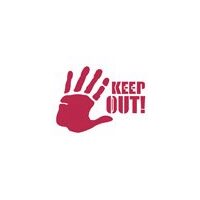 KSD228 - Sablon 20x15cm - STAMP - Keep out