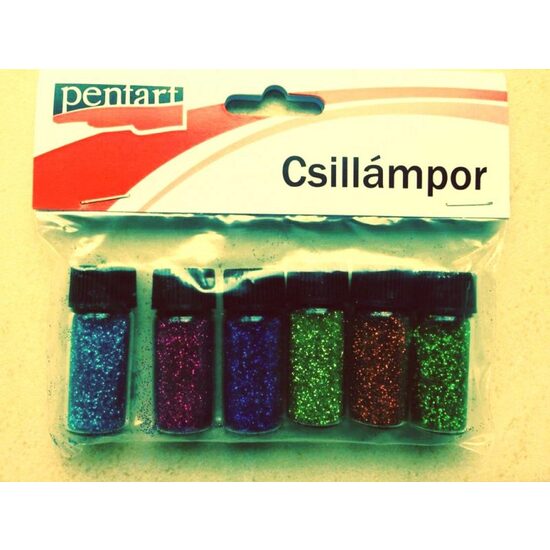 13221 - Set 6 x3.5 ml glitter color - Pent