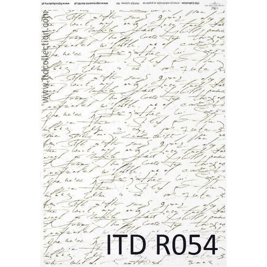 R054 - Hartie orez A4, 25 - 30gr - ITD