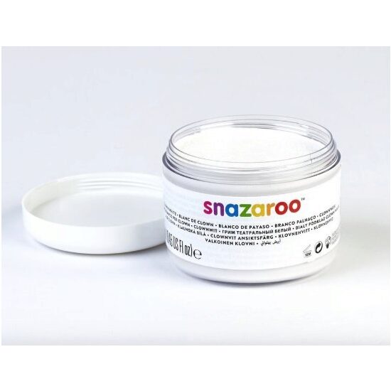 Clown White - culoare alba pasta Face - Body Painting - 250 ml - Snazaroo
