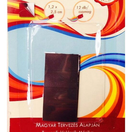 366425 -Set 12 magneti dreptunghiulari, adezivi, 1 2 x 2 5 cm - ANT-CH
