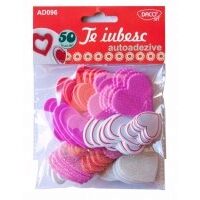 AD096-Inimioare autoadezive-50buc/set