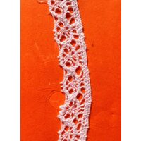 372050 - Dantela alba bumbac - 1.5cm x 18.29m - ANT-CH