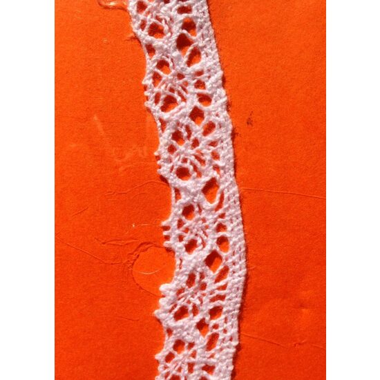 372050 - Dantela alba bumbac - 1.5cm x 18.29m - ANT-CH