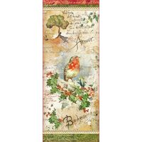 DFS304L - Hartie de orez Stamperia 24X60cm - Flowers and poems