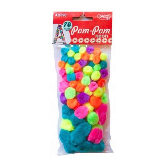 AD090-Accesorii Pom-pom neon-Daco