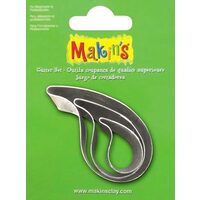 36031 - Set 3 cuttere - picuri de apa - Makins