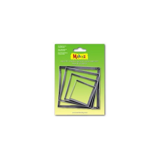 36502 - Set 4 cuttere - patrat - Makins