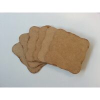 SP1-Set 6 suporturi patrate pt pahare-MDF - RIL