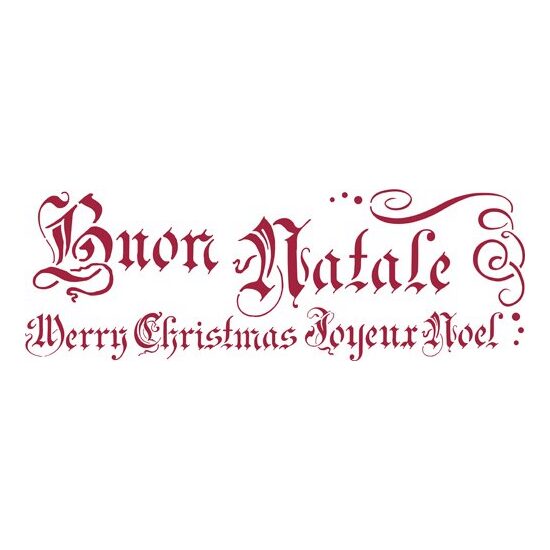 KSB135 - Sablon Stamperia 38x15 - Merry Xmas