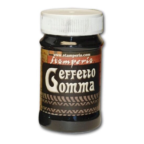 K3P34A - Pasta 100 ml efect cauciuc - gri antracit - Stamperia