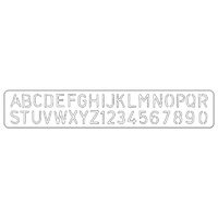26 - 657828 - Cutter banda decorativa - Stenciled Alphabet - Sizzix