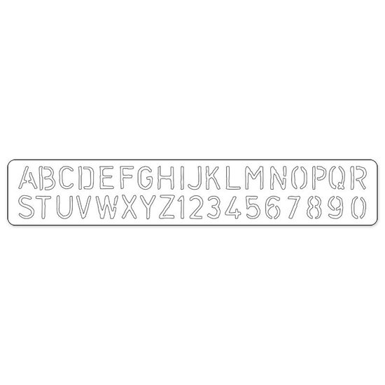 26 - 657828 - Cutter banda decorativa - Stenciled Alphabet - Sizzix