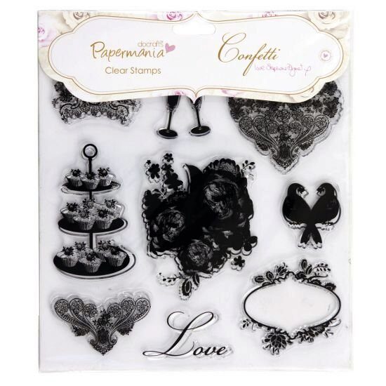 PMA9073100 - Set stampile silicon - dragoste - Papermania