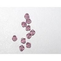 20020 - Set 10 margele de sticla 4 mm - AMETHYST