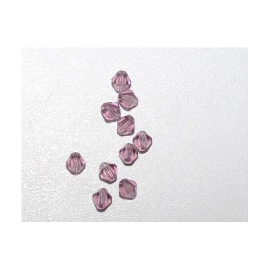 20020 - Set 10 margele de sticla 4 mm - AMETHYST