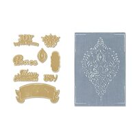 D - 657974 Set 8 cuttere si 2 placi embosare - Ornament - by Rachael Bright