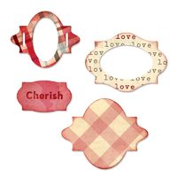 19 - 658051 Set 3 cuttere medii - Lovely Labels - by Eileen Hull