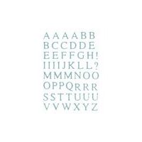 FLTR004A - Fetru alfabet albastru - 14.4x20.3 - STAMP.