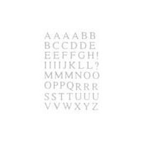 FLTR004B - Fetru alfabet alb - 14.4x20.3 - STAMP.