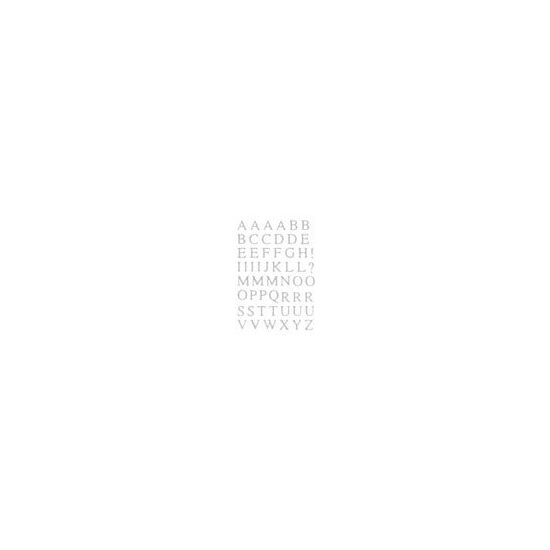 FLTR004B - Fetru alfabet alb - 14.4x20.3 - STAMP.