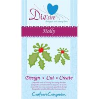DS-HLLY Set 4 cuttere Holly - Crafters Companion