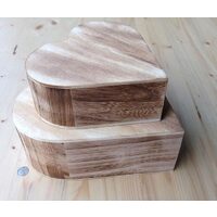 Set 2 cutii inima - PENT