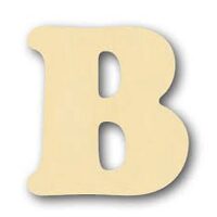 GKLSB - litera B - lemn 10 cm h. STAMP.